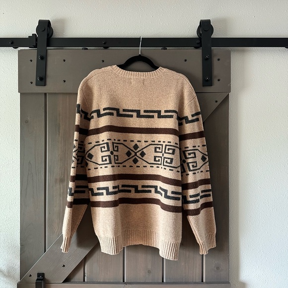 Pendleton Westerly Pullover Crewneck Lambs Wool Sweater - EUC - Picture 3 of 4